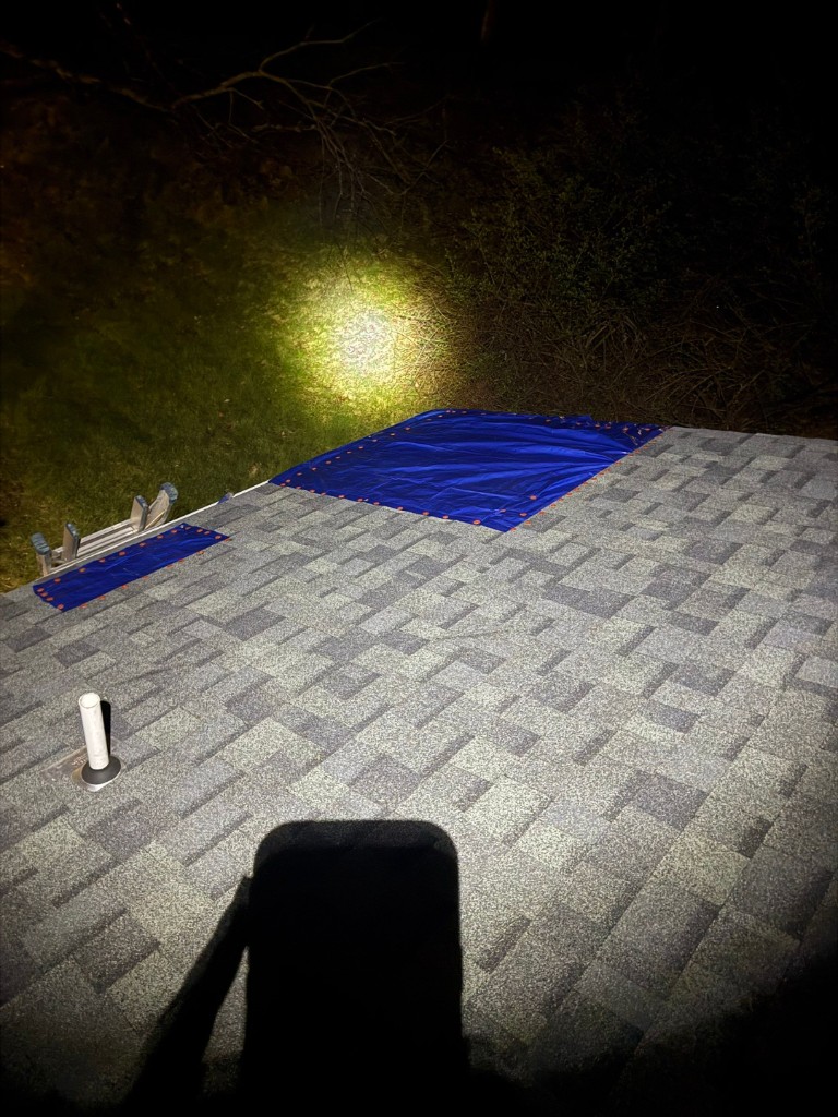 Emergency roof tarp after storm damage Western PA — TriState Home Consulting Group